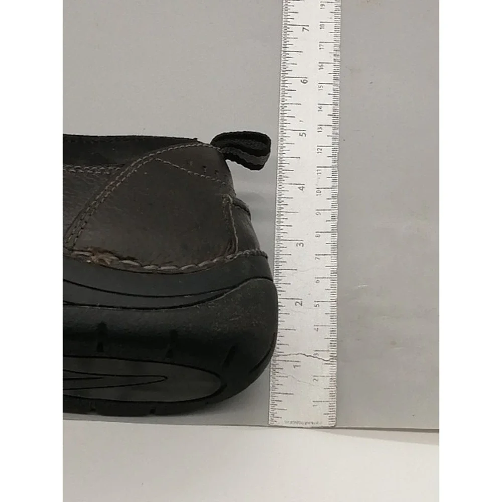 Eastland Loafer Mens Cormac Black 9.5 Leather Driving Shoe Stretch 7859-01